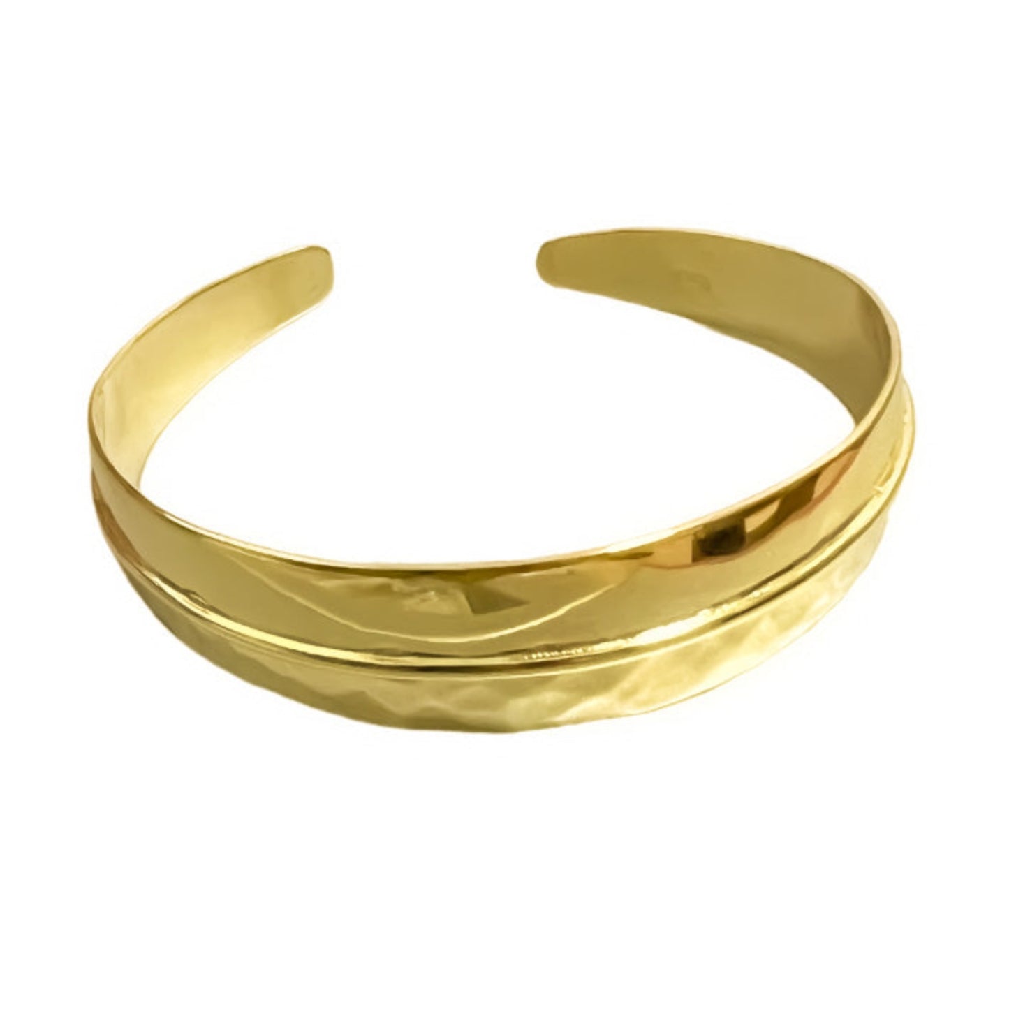 Brazalete Rocio en plata 925/950 enchapado en oro de 18k