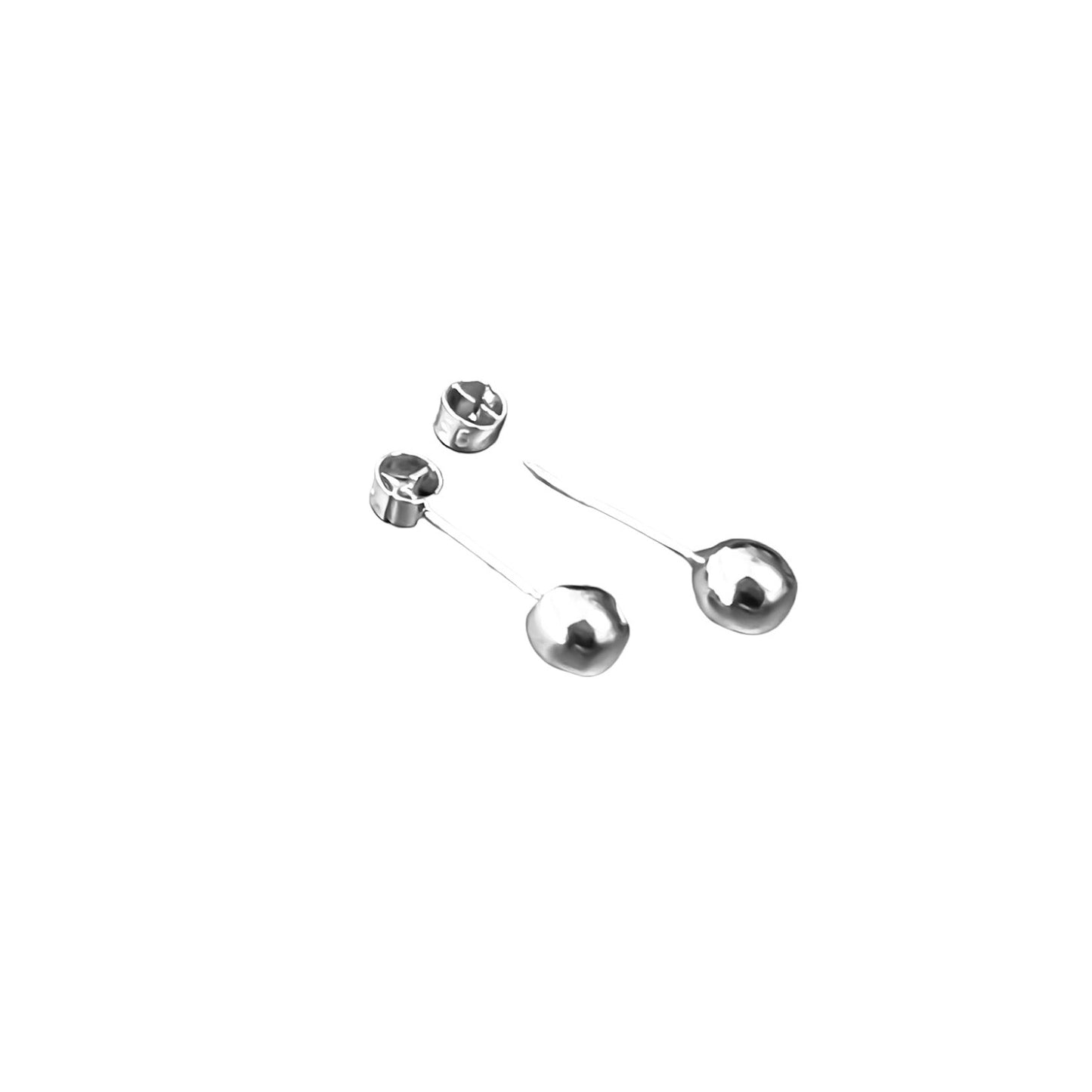 Arete bolita en plata 925/950