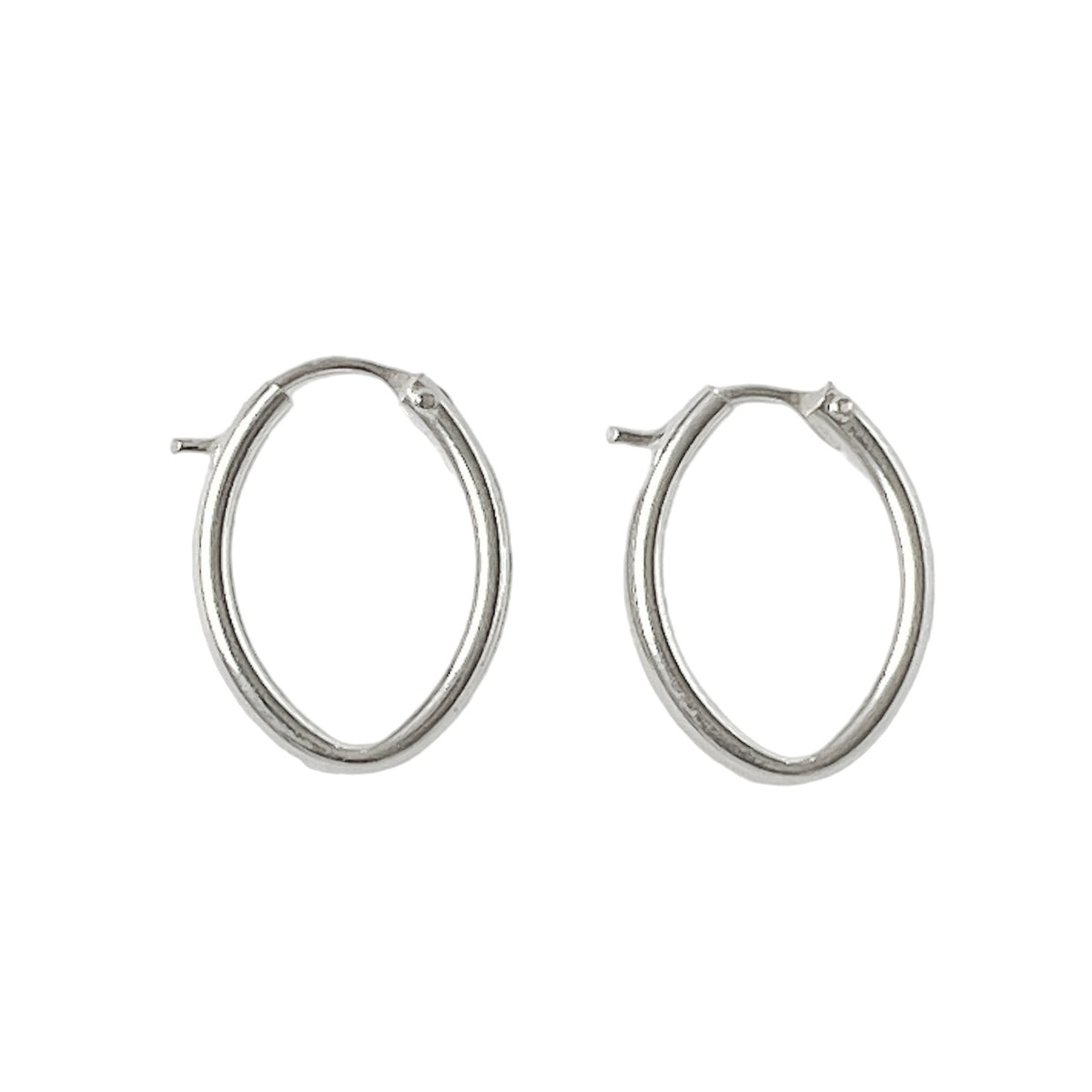 Argollas oval en plata 925/950