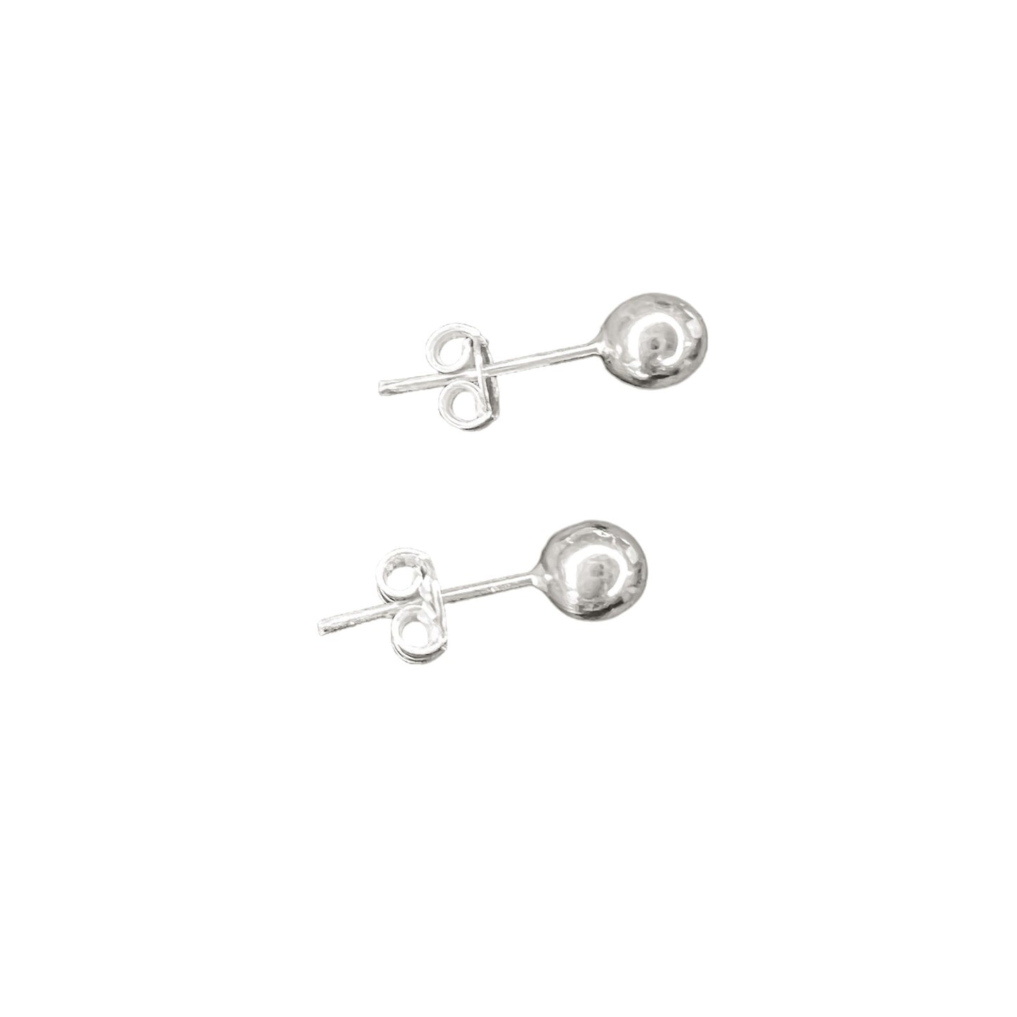 Arete bolita en plata 925/950