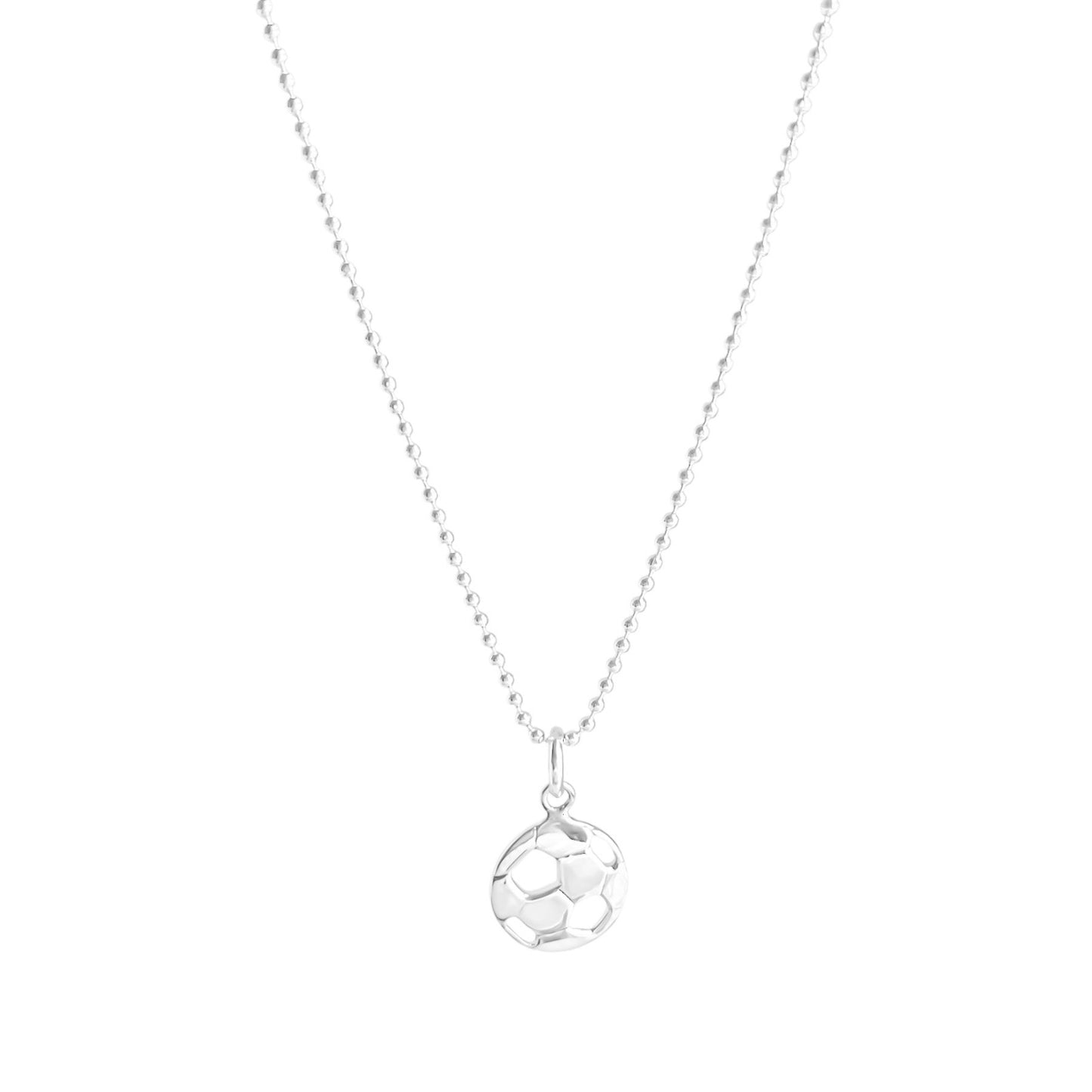 Collar pelota de fútbol en plata 925/950