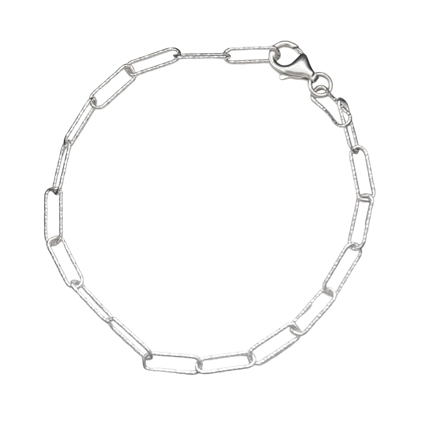 Pulsera eslabones en plata 925/950 enchapada en oro de 18k