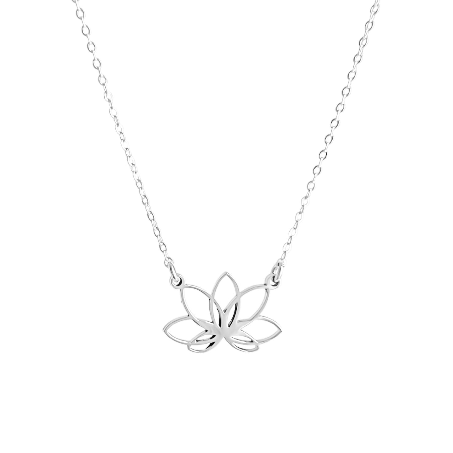 Collar flor de loto en oro de 18k