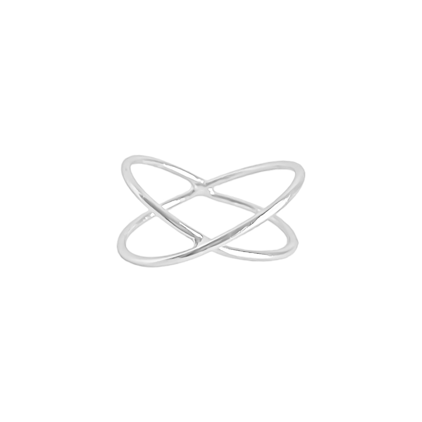 Anillo átomo en plata 925/950 enchapado en oro de 18k