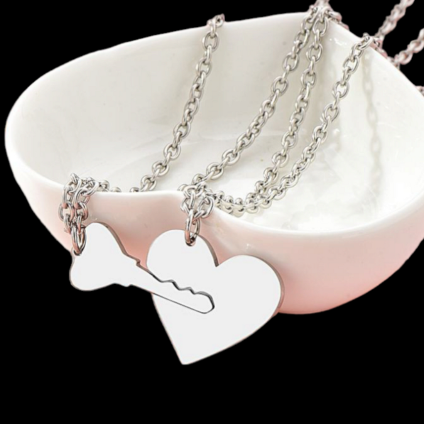 Collares para pareja en plata 925/950
