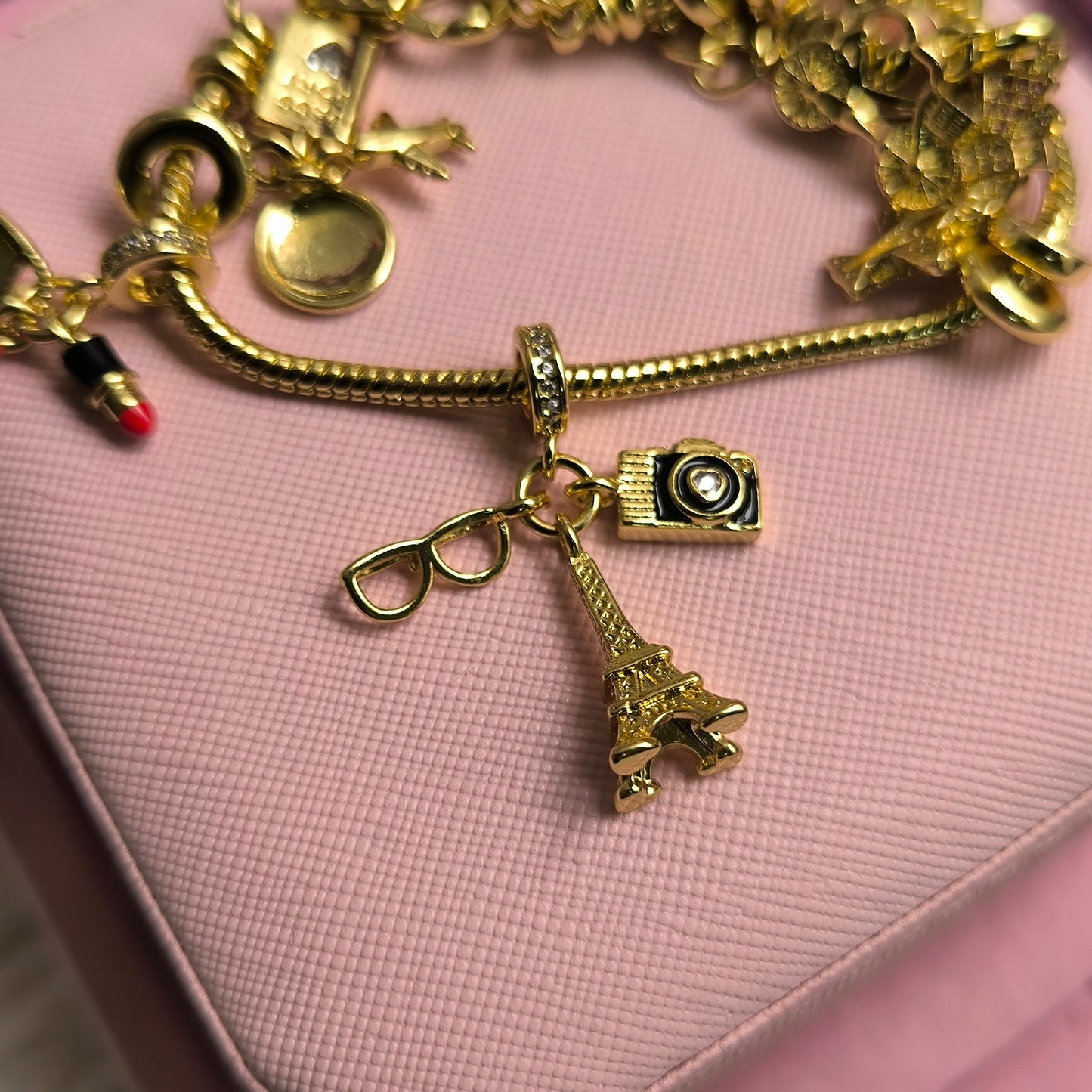 Dijes/charms variados en acero inoxidable