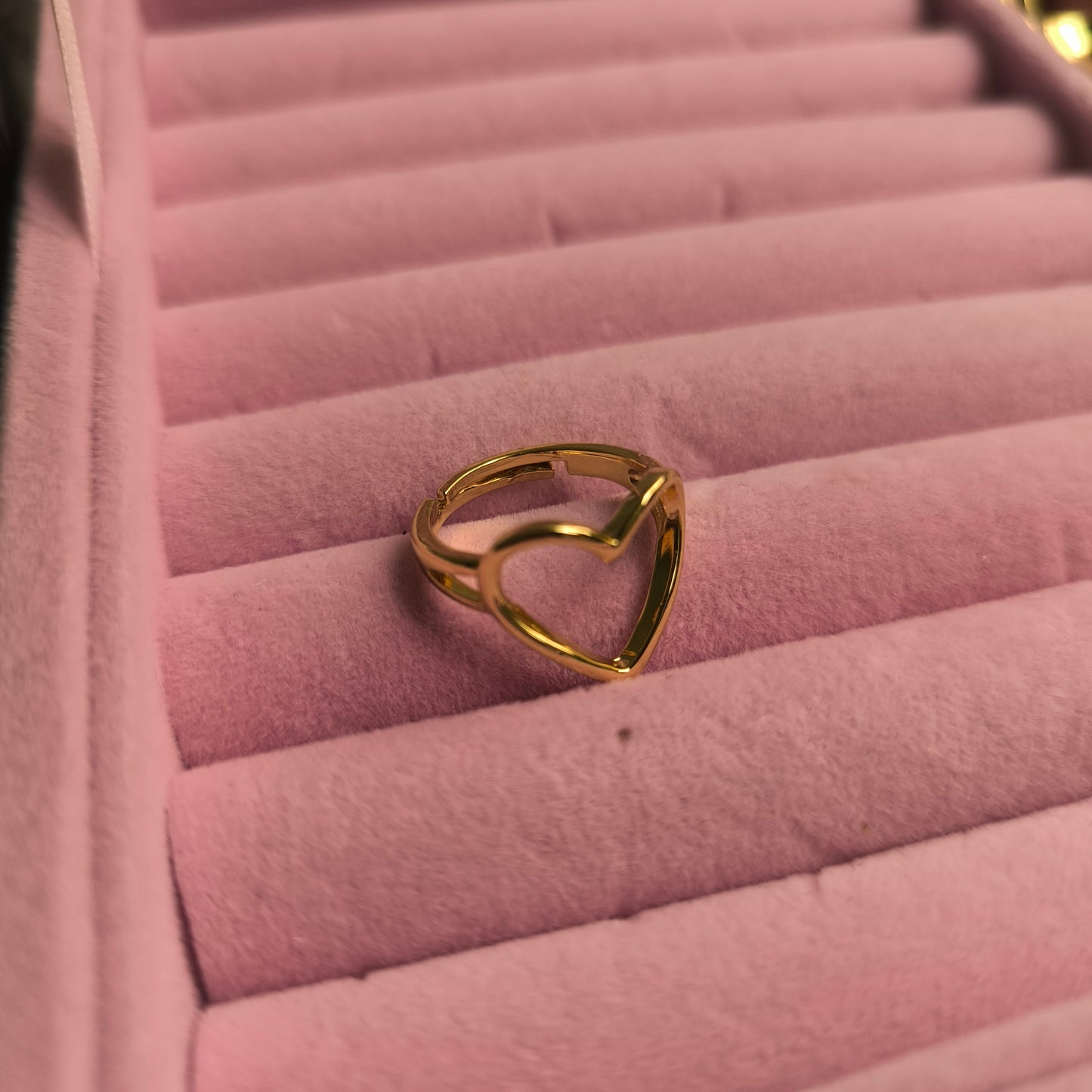 Anillo corazón XL en acero inoxidable