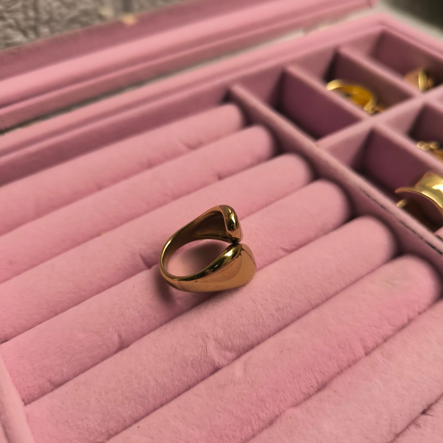 Anillo curvas en acero inoxidable