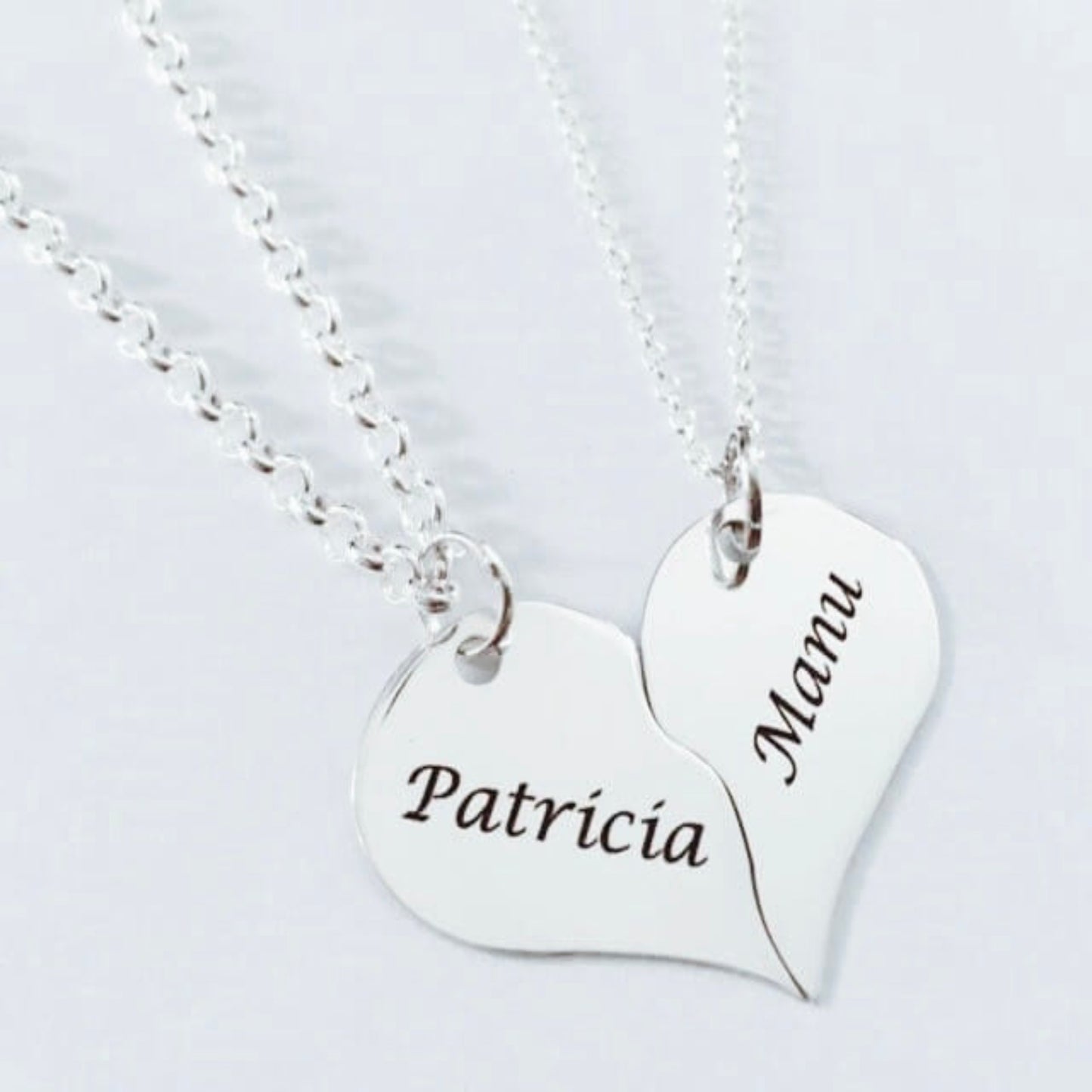 Collares para pareja en plata 925/950
