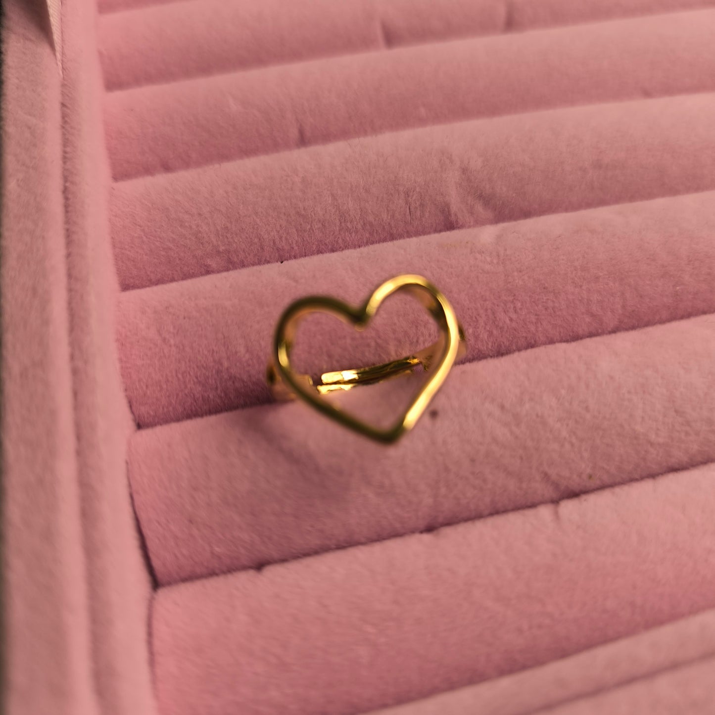 Anillo corazón XL en acero inoxidable
