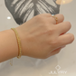 Anillo minimalista infinito en plata 925/950 enchapado en oro de 18k