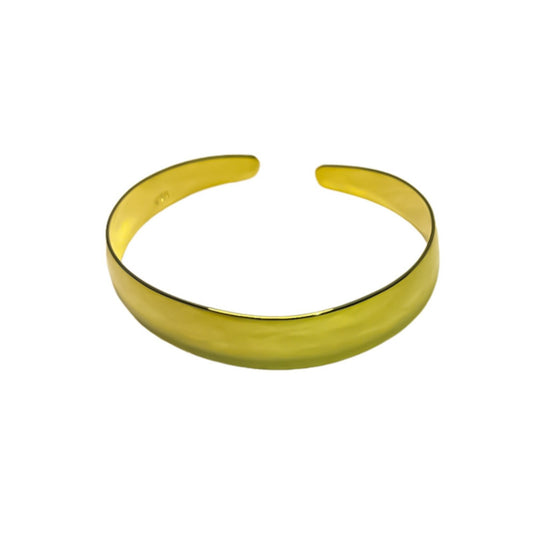 Brazalete Ana en plata 925/950 enchapado en oro de 18k