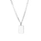 Collar lomo de corvina 3mm en plata 925/950