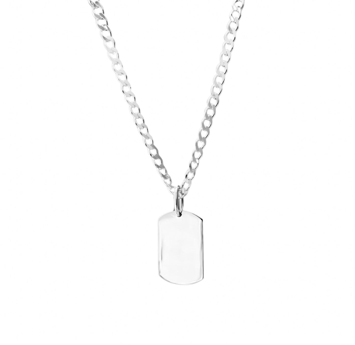 Collar lomo de corvina 3mm en plata 925/950