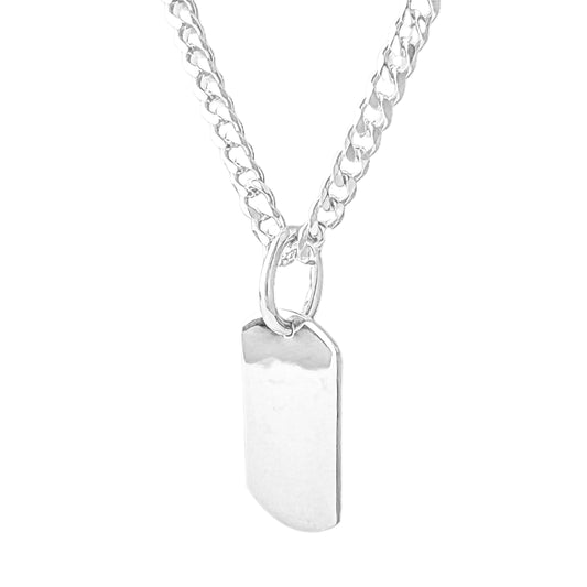 Collar lomo de corvina 3mm en plata 925/950