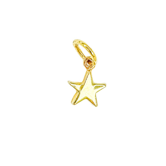 Dije estrellita en plata 925/950 enchapada en oro de 18k