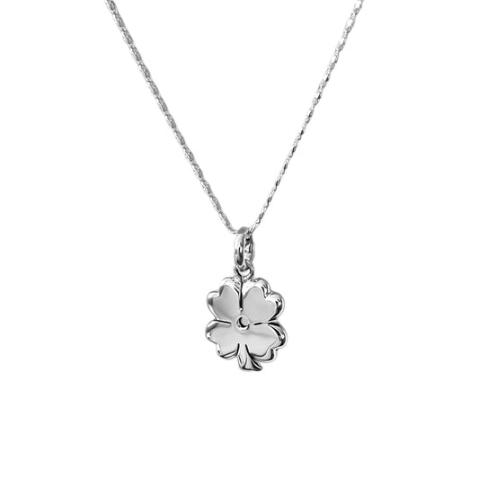 Collar trébol de 4 Hojas en plata 925/950