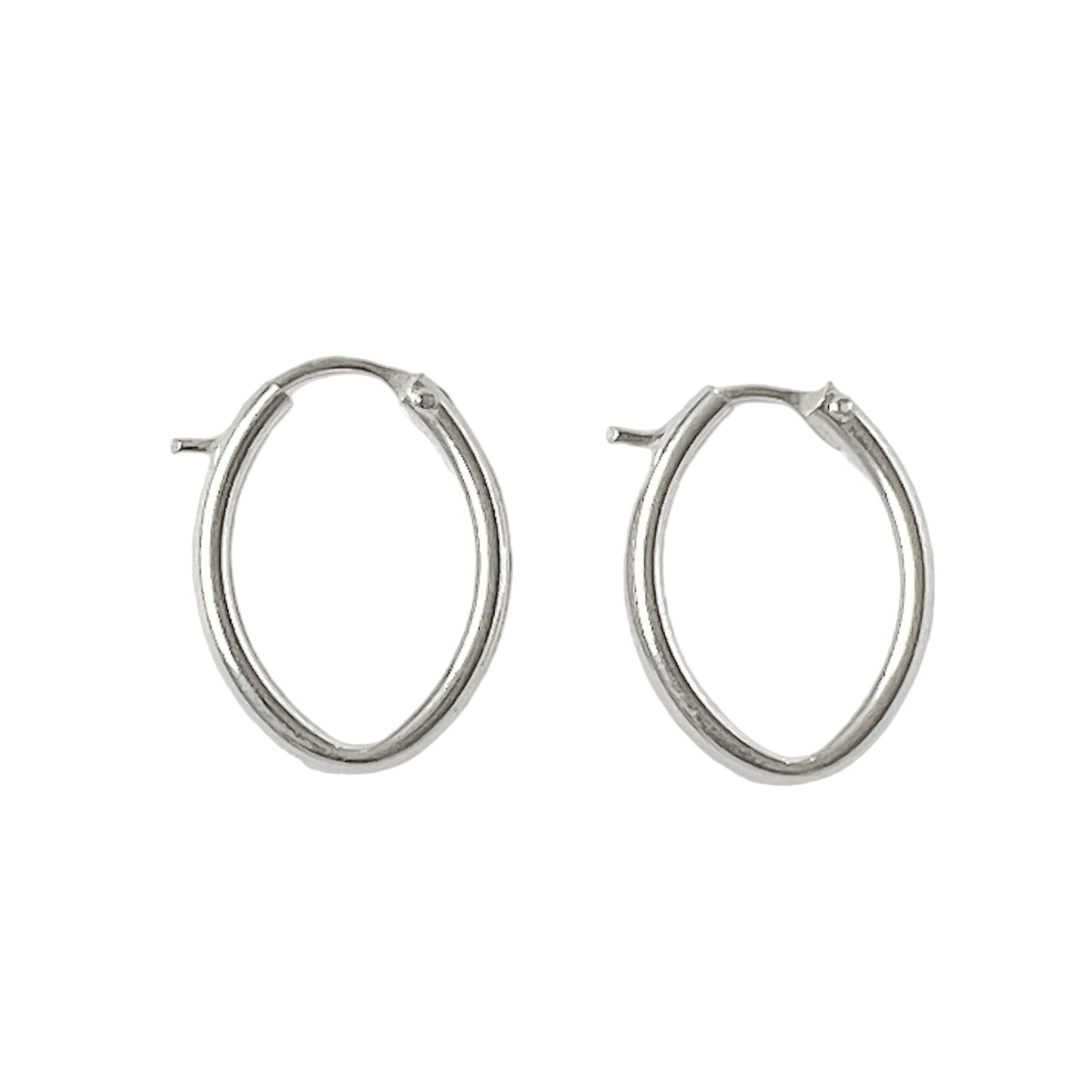 Argollas oval en plata 925/950