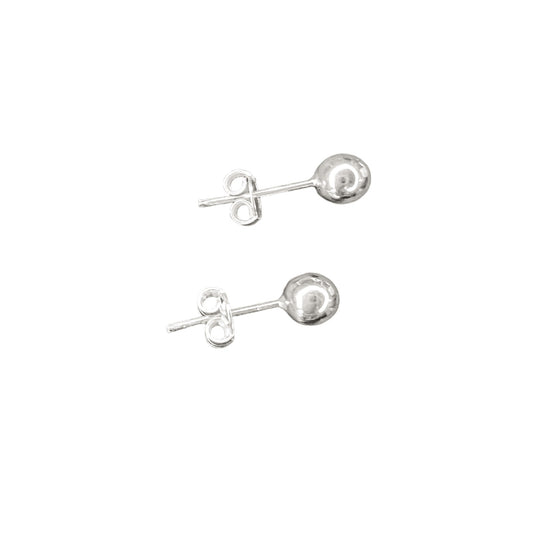 Arete bolita en plata 925/950