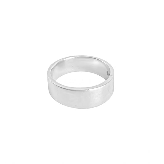Anillo liso en plata 925/950
