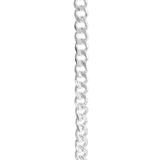 Pulsera lomo de corvina 4mm en plata 925/950