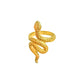 Anillo serpiente en plata 925/950 enchapado en oro de 18k