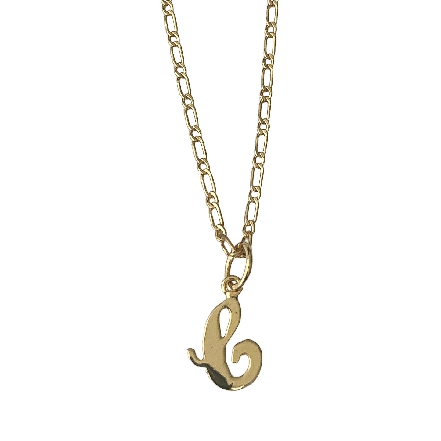 Collar con letra personalizada en oro de 18k