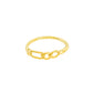 Anillo diseño Cartier en plata 925/950 enchapado en oro de 18k