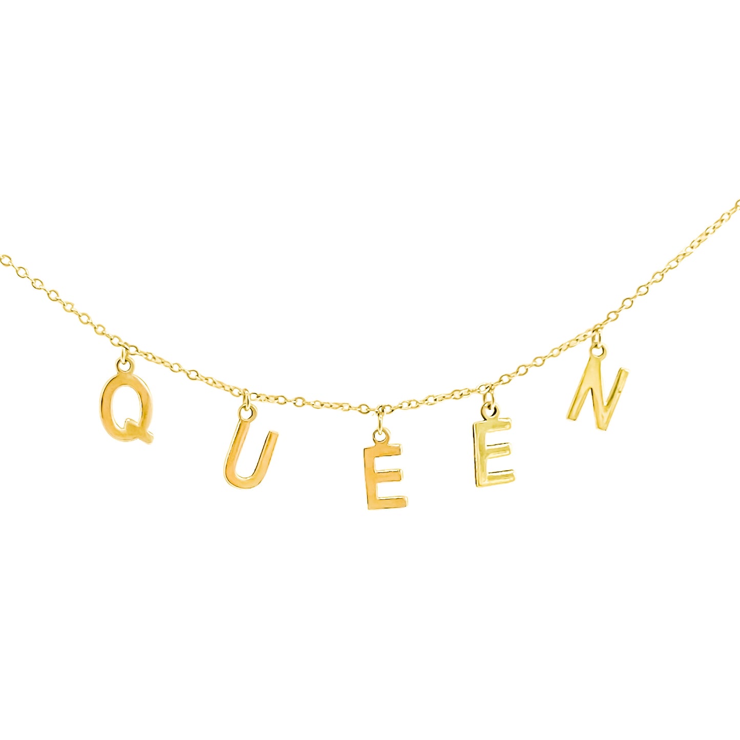 Collar letras separadas personalizado en plata 925/950
