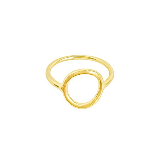 Anillo karma en plata 925/950 enchapado en oro de 18k