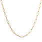 Collar eslabones y trébol en plata 925/950