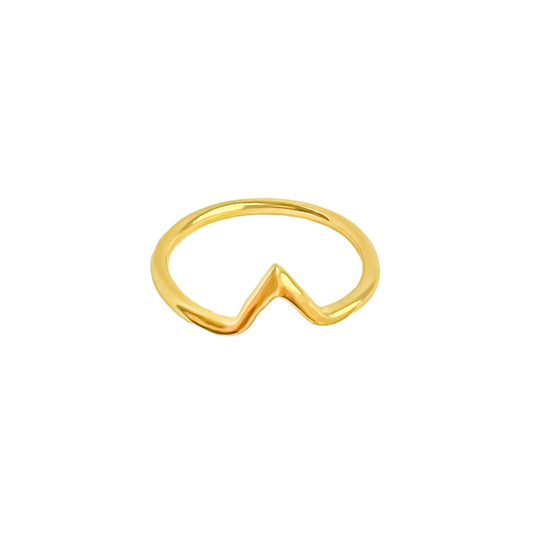 Anillo pico de plata 925/950 enchapado en oro de 18k
