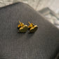 Aretes corazón en oro de 18k