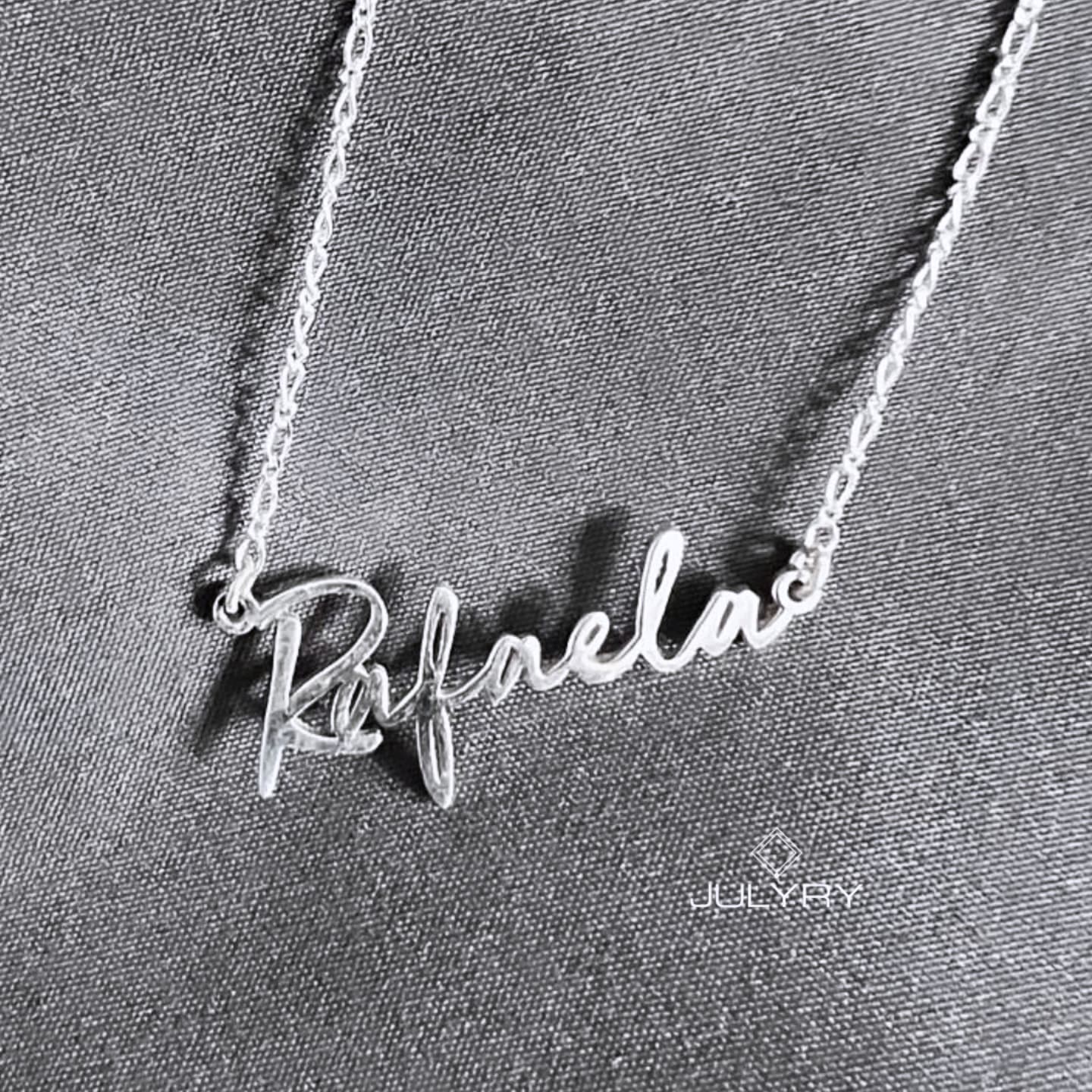 Collar nombre personalizado en plata 925/950