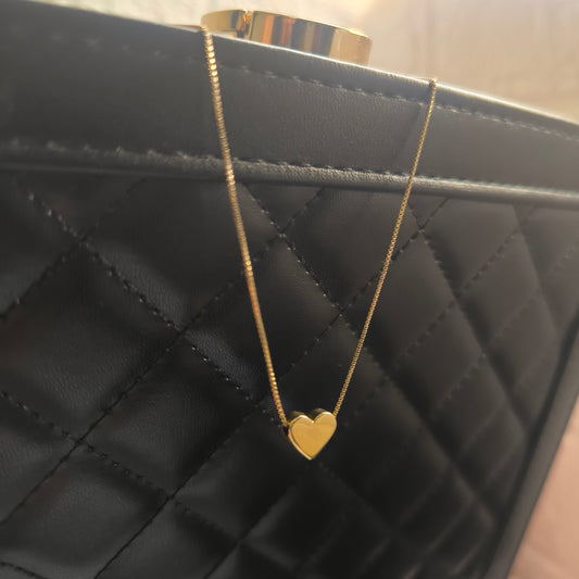 Collar corazón XS en oro de 18k
