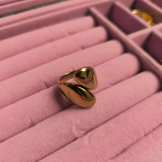 Anillo curvas en acero inoxidable