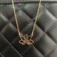 Collar flor de loto en oro de 18k