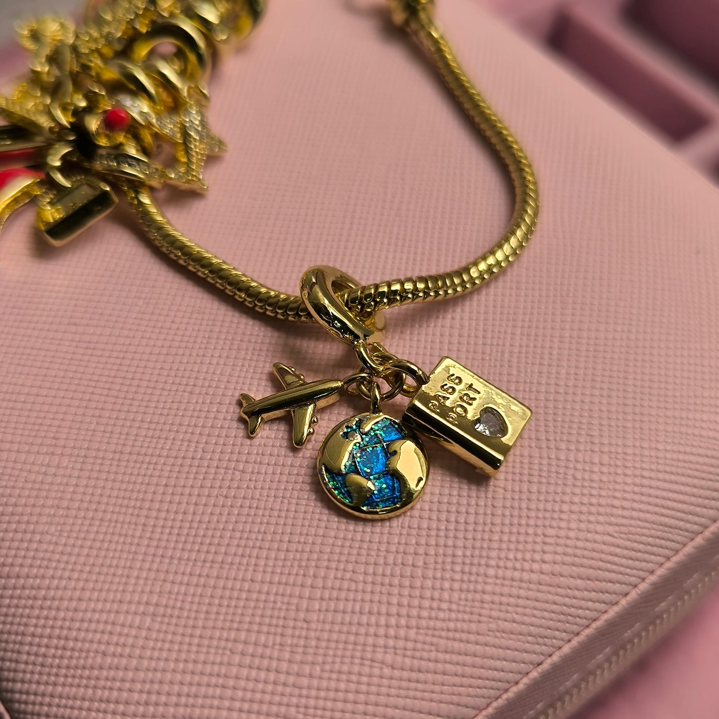 Dijes/charms variados en acero inoxidable